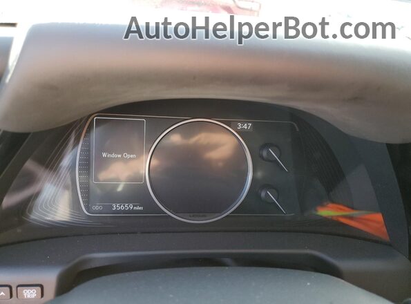 58ADZ1B16NU122448 2022 LEXUS ES Black Instrument cluster view