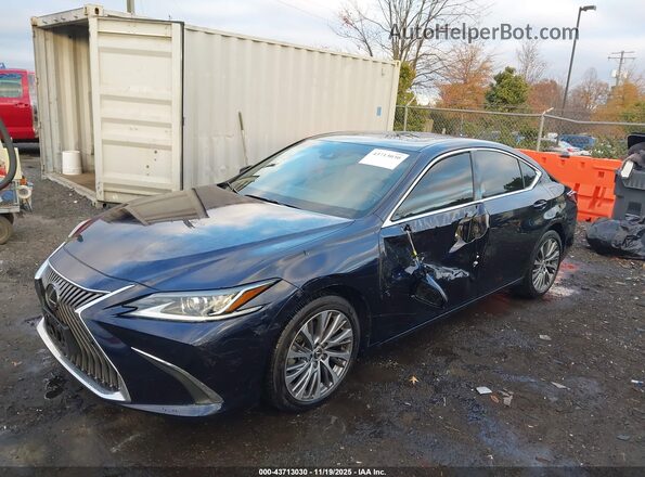 58ADZ1B17LU076237 2020 LEXUS ES 350 Blue Առջևի ձախ երեք քառորդ տեսարան