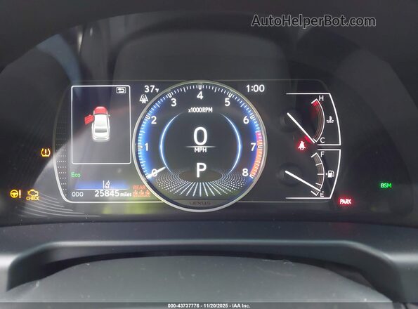 58ADZ1B19PU157665 2023 LEXUS ES 350 Black Widok tylnych siedzeń