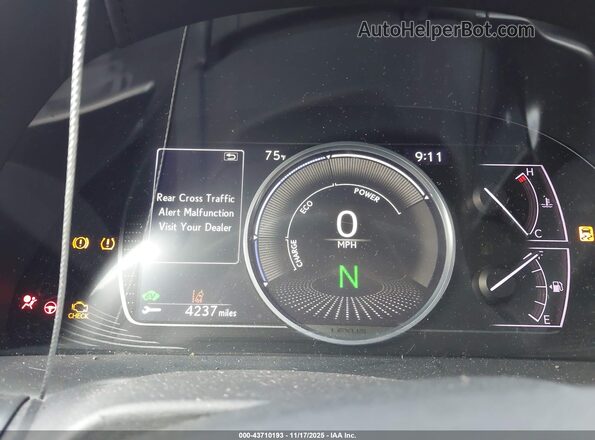 58AF21B16LU009822 2020 LEXUS ES 300H Black Vista de los asientos traseros