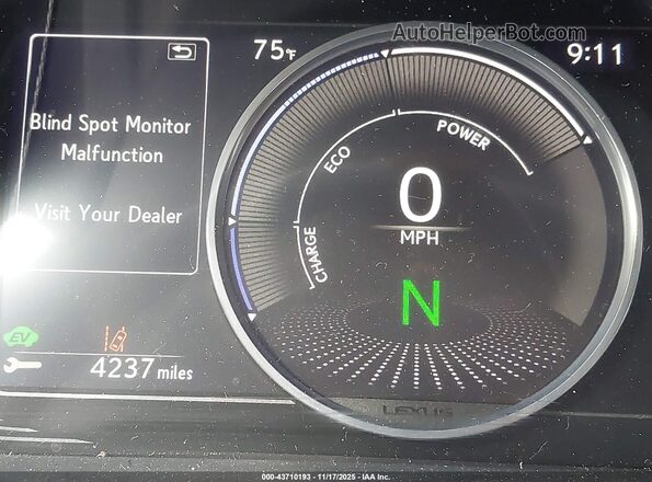 58AF21B16LU009822 2020 LEXUS ES 300H Black 