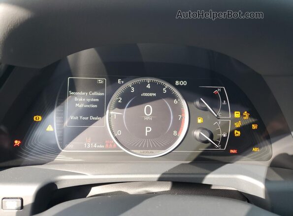 58AFZ1B10SU205197 2025 LEXUS ES Gold Вид щитка приладів