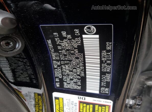 58AFZ1B11PU156552 2023 LEXUS ES Black Widok komory silnika