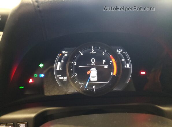 58AGZ1B13LU071789 2020 LEXUS ES Black Widok zestawu wskaźników