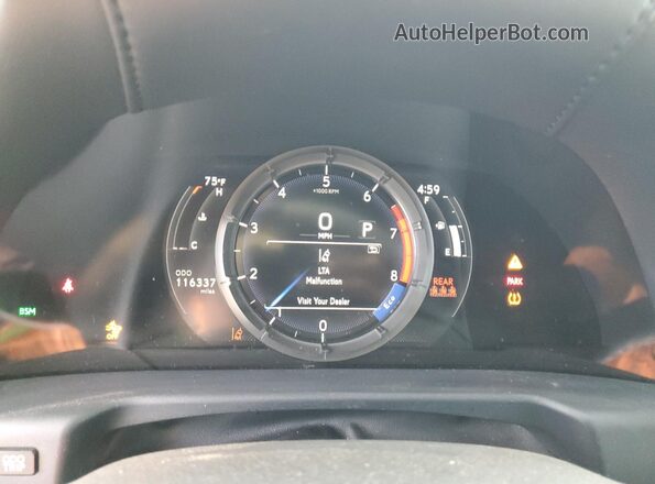 58AGZ1B14LU072787 2020 LEXUS ES Серый Вид щитка приборов