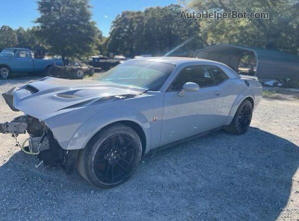 2C3CDZFJ7NH205599 2022 DODGE CHALLENGER Серый Задняя правая четверть