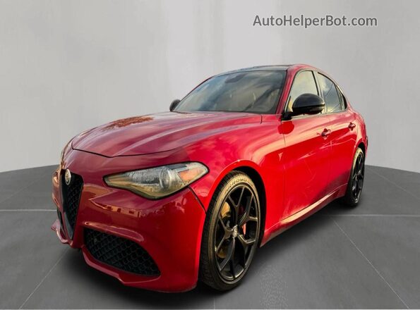 ZARFAMAN4L7626063 2020 ALFA ROMEO GIULIA Red Rear left