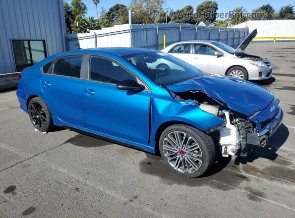 3KPF44AC6NE434632 2022 KIA FORTE Blue Front view