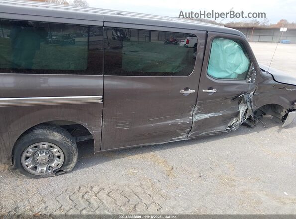 5BZAF0AA2JN850131 2018 NISSAN NV PASSENGER NV3500 HD Brown Դիմացի տեսք