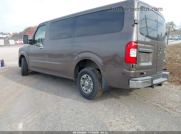 5BZAF0AA2JN850131 2018 NISSAN NV PASSENGER NV3500 HD Brown Հետևի ձախ