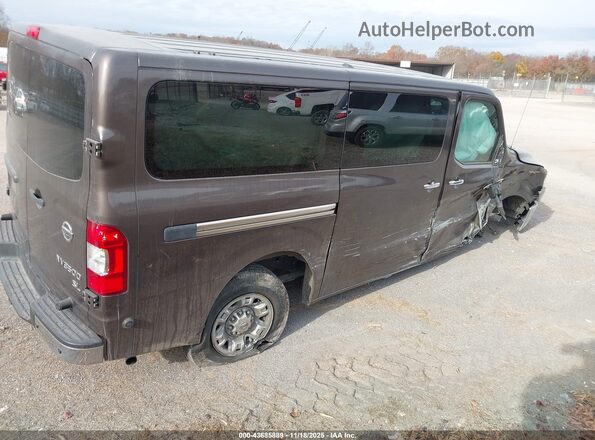 5BZAF0AA2JN850131 2018 NISSAN NV PASSENGER NV3500 HD Brown Հետևի աջ