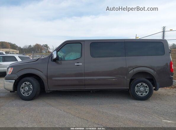 5BZAF0AA2JN850131 2018 NISSAN NV PASSENGER NV3500 HD Brown Սալոնի 360 աստիճան տեսք