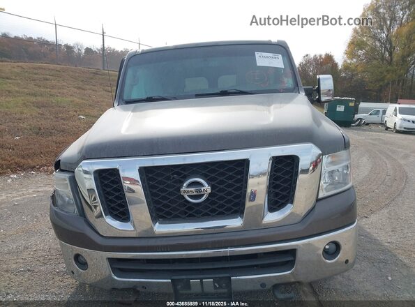 5BZAF0AA2JN850131 2018 NISSAN NV PASSENGER NV3500 HD Brown Սարքավորումների վահանակի տեսք