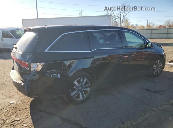 5FNRL5H94HB009506 2017 HONDA ODYSSEY Black Trasero derecho