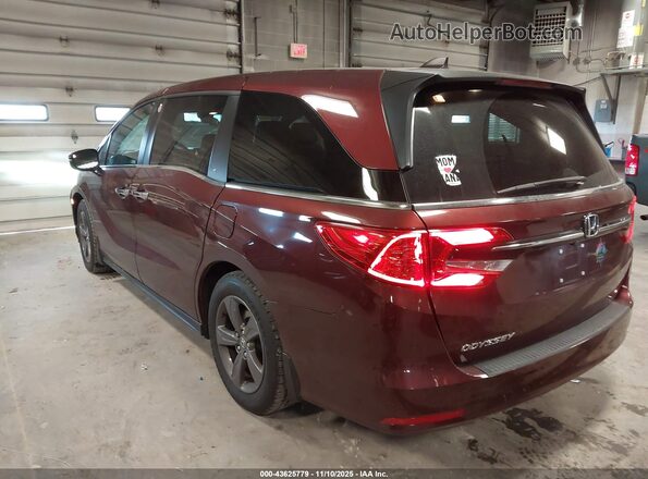 5FNRL6H51MB007015 2021 HONDA ODYSSEY Burgundy Հետևի ձախ