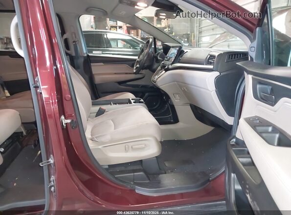 5FNRL6H51MB007015 2021 HONDA ODYSSEY Burgundy Սալոնի դիմացի տեսք