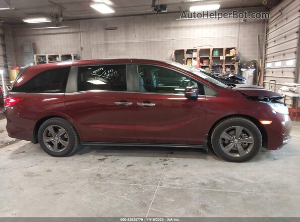 5FNRL6H51MB007015 2021 HONDA ODYSSEY Burgundy Սալոնի 360 աստիճան տեսք
