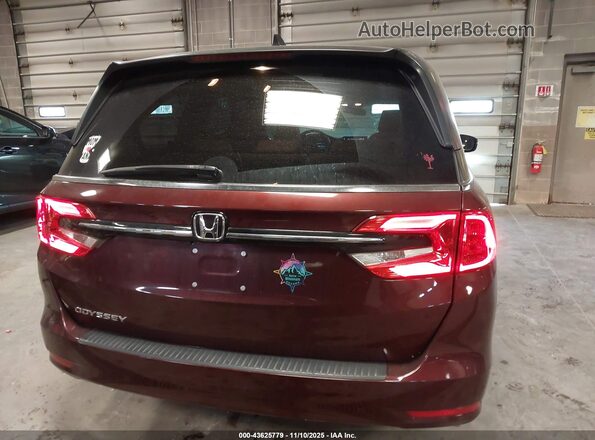 5FNRL6H51MB007015 2021 HONDA ODYSSEY Burgundy 