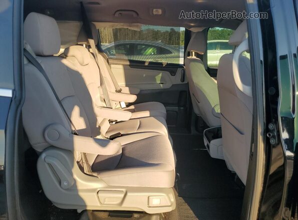 5FNRL6H52NB022978 2022 HONDA ODYSSEY Black Widok wnętrza z tyłu