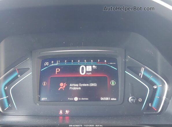 5FNRL6H53NB031074 2022 HONDA ODYSSEY Gray Вид задніх сидінь