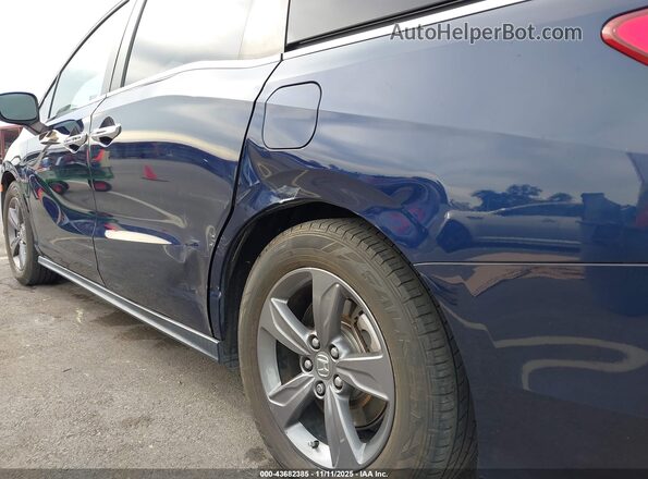 5FNRL6H56NB005746 2022 HONDA ODYSSEY Blue 