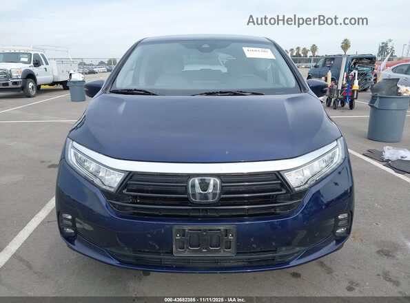 5FNRL6H56NB005746 2022 HONDA ODYSSEY Blue Սարքավորումների վահանակի տեսք