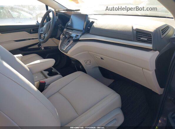 5FNRL6H64SB073676 2025 HONDA ODYSSEY Gray Вид салону спереду