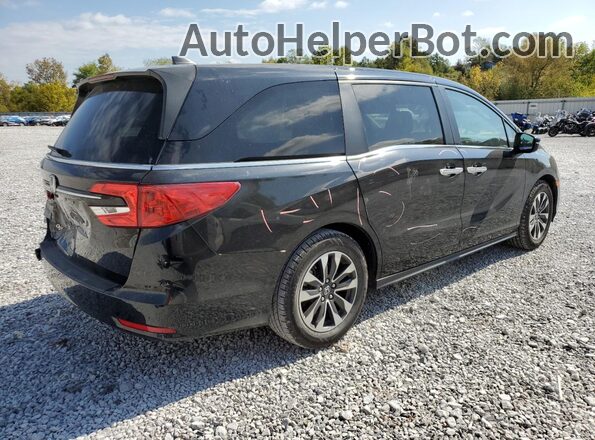 5FNRL6H70MB011235 2021 HONDA ODYSSEY Black Задня права чверть