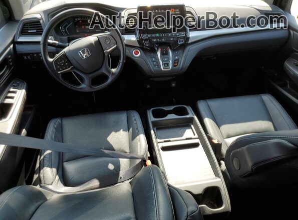5FNRL6H70MB011235 2021 HONDA ODYSSEY Black Вид панелі приладів