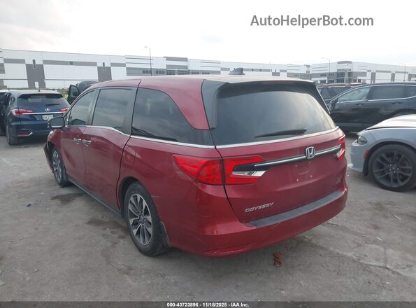 5FNRL6H70NB063238 2022 HONDA ODYSSEY Red Задня ліва чверть