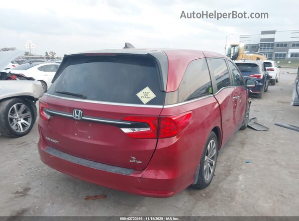 5FNRL6H70NB063238 2022 HONDA ODYSSEY Red Задня права чверть