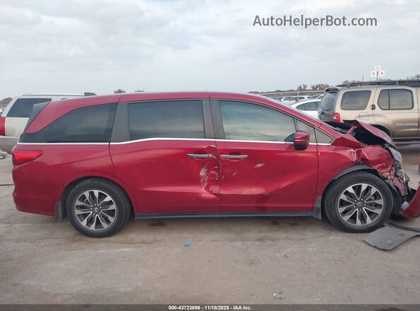 5FNRL6H70NB063238 2022 HONDA ODYSSEY Red Вид задньої частини салону