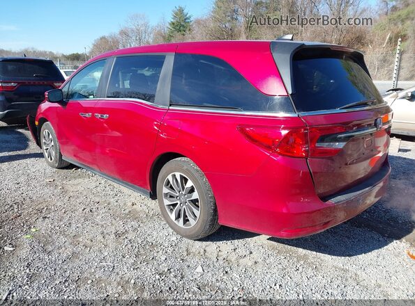 5FNRL6H71NB019507 2022 HONDA ODYSSEY Red Հետևի ձախ