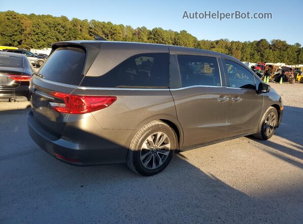 5FNRL6H72MB002312 2021 HONDA ODYSSEY Brown Trasero derecho