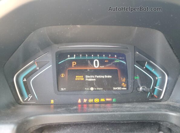 5FNRL6H73LB017206 2020 HONDA ODYSSEY Burgundy Instrument cluster view