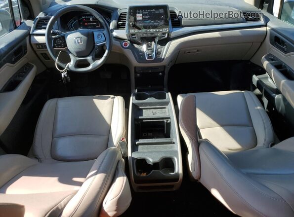 5FNRL6H73LB017206 2020 HONDA ODYSSEY Burgundy Dashboard view