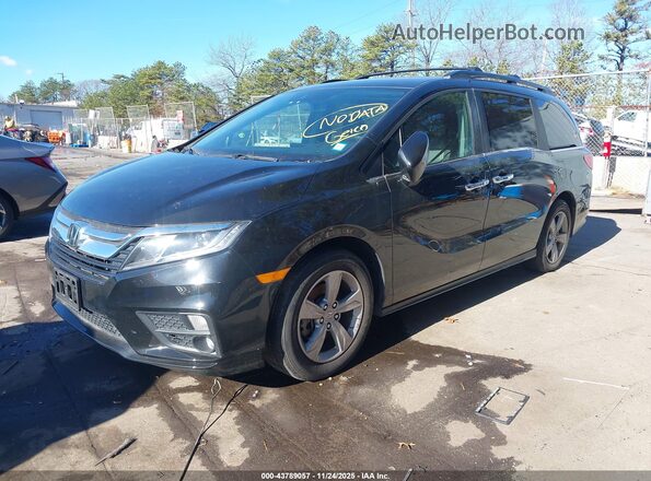 5FNRL6H73LB069659 2020 HONDA ODYSSEY Black Առջևի ձախ երեք քառորդ տեսարան