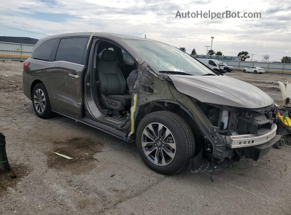 5FNRL6H73MB021144 2021 HONDA ODYSSEY Gray Առջևի աջ