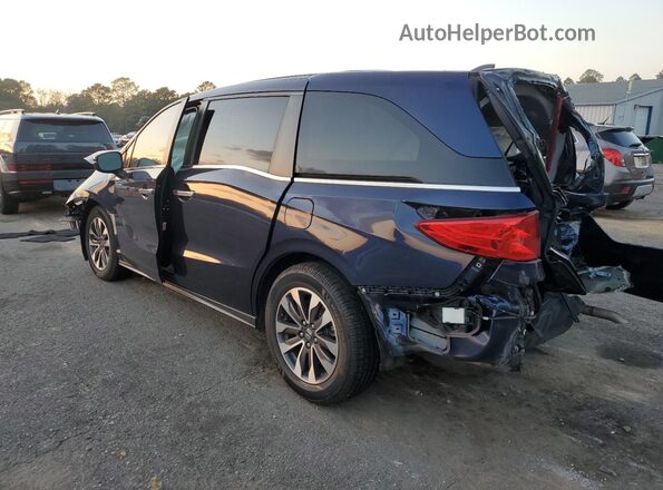 5FNRL6H74MB034078 2021 HONDA ODYSSEY Blue Rear left