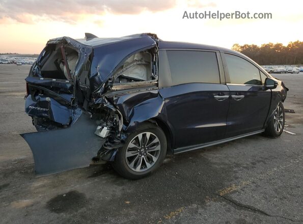 5FNRL6H74MB034078 2021 HONDA ODYSSEY Blue Rear right