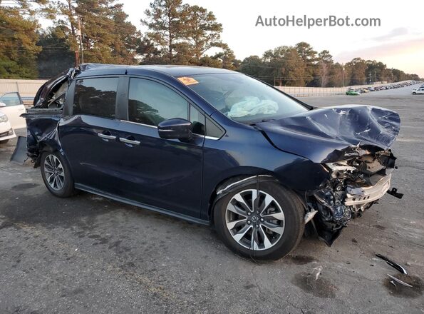 5FNRL6H74MB034078 2021 HONDA ODYSSEY Blue Front right