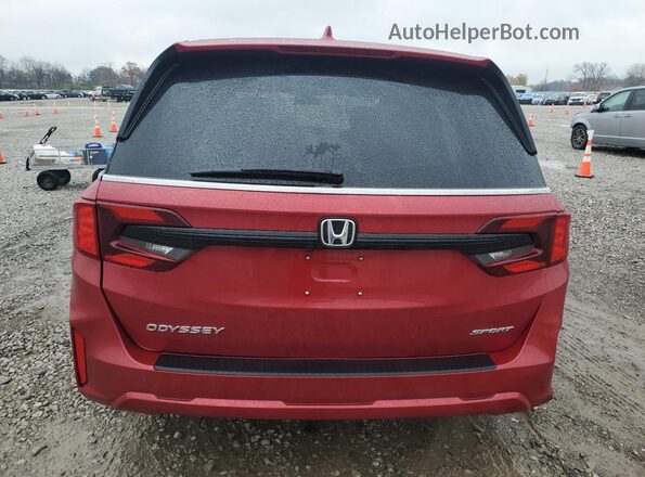 5FNRL6H74SB088848 2025 HONDA ODYSSEY Burgundy Vista trasera