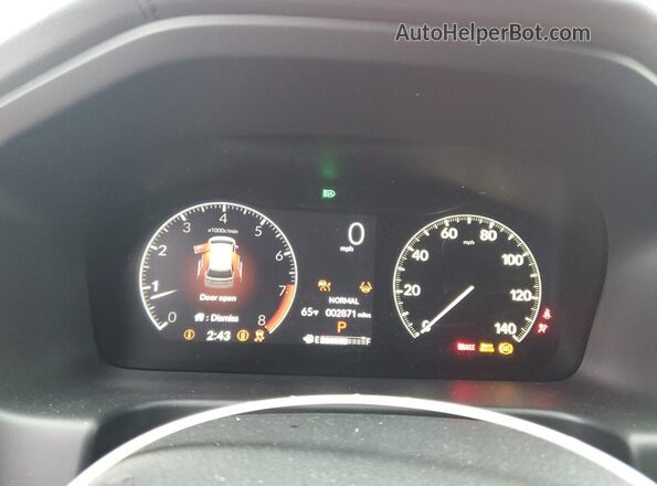 5FNRL6H74SB088848 2025 HONDA ODYSSEY Burgundy Vista del cuadro de instrumentos