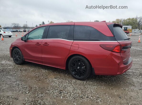 5FNRL6H74SB088848 2025 HONDA ODYSSEY Burgundy Trasero izquierdo