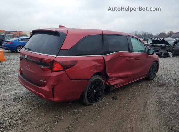 5FNRL6H74SB088848 2025 HONDA ODYSSEY Burgundy Trasero derecho
