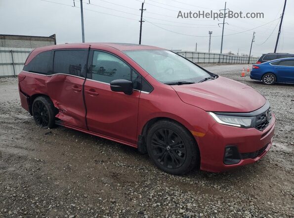 5FNRL6H74SB088848 2025 HONDA ODYSSEY Burgundy Delantero derecho