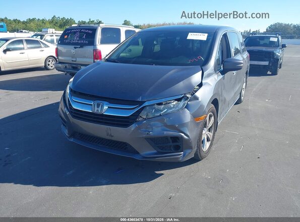 5FNRL6H75LB003582 2020 HONDA ODYSSEY Gray წინა მარცხენა ხედი სამი მეოთხედიდან