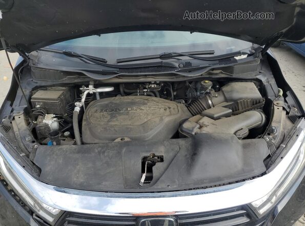 5FNRL6H75MB031254 2021 HONDA ODYSSEY Black Vista del compartimento del motor