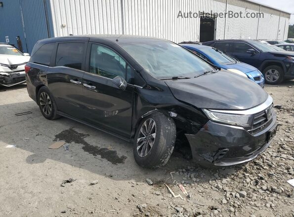 5FNRL6H75MB031254 2021 HONDA ODYSSEY Black Delantero derecho