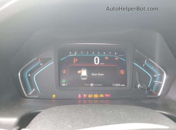 5FNRL6H75MB031254 2021 HONDA ODYSSEY Black Vista del cuadro de instrumentos
